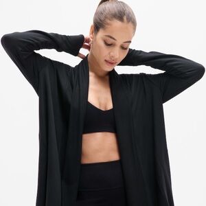 Athleta Black Pranayama Wrap Cardigan